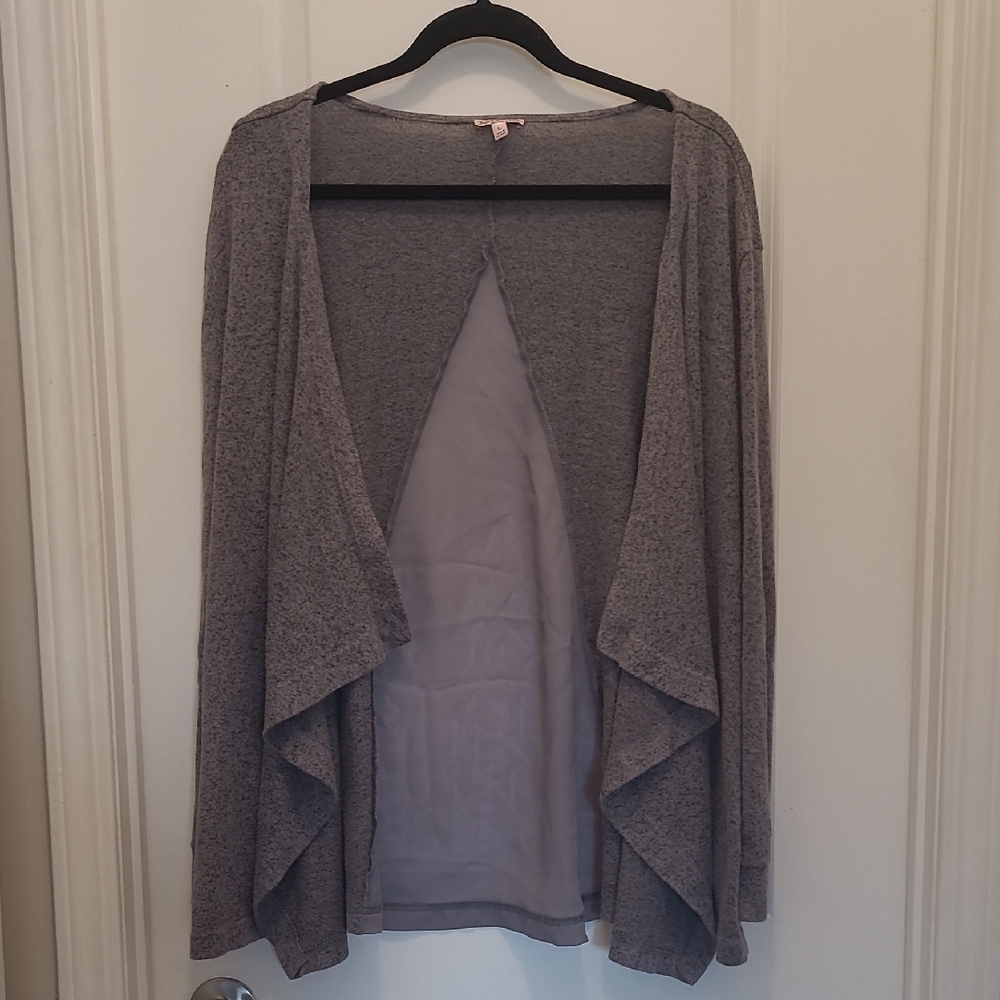 Juicy Couture Heather Gray Open Cardigan